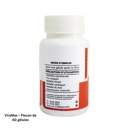 Viramax NUTRAFRIK, traitement de faiblesse sexuelle